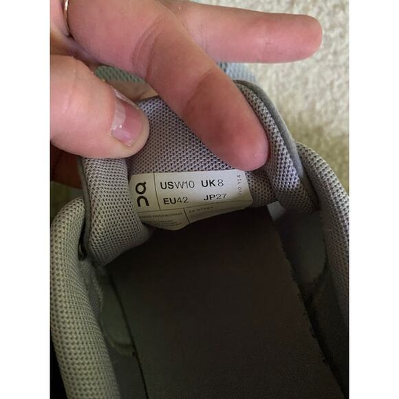 On Cloud, On Women's Cloud 5 Sneakers, Heather/ Fossil, Blue/Gray, Size 10 - Picture 6 of 8